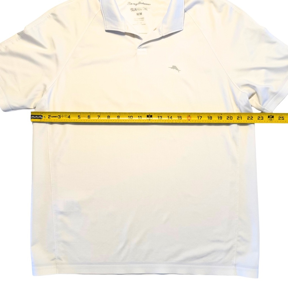 Tommy Bahama Men's IslandZone The Emfielder Polo in White M - Picture 3 of 6